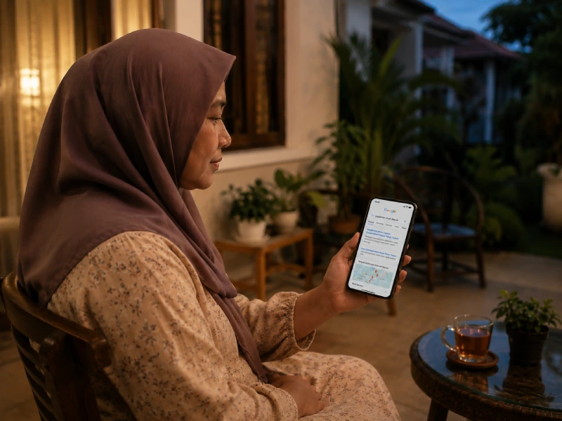 perempuan mencari informasi suplemen imun Depok untuk mendampingi masa pemulihan keluarga