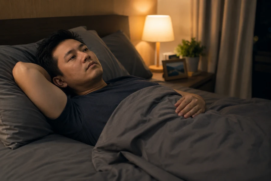 orang di Depok menjaga kualitas tidur alami dengan suplemen tidur untuk mendukung istirahat yang lebih nyaman dan aktivitas harian